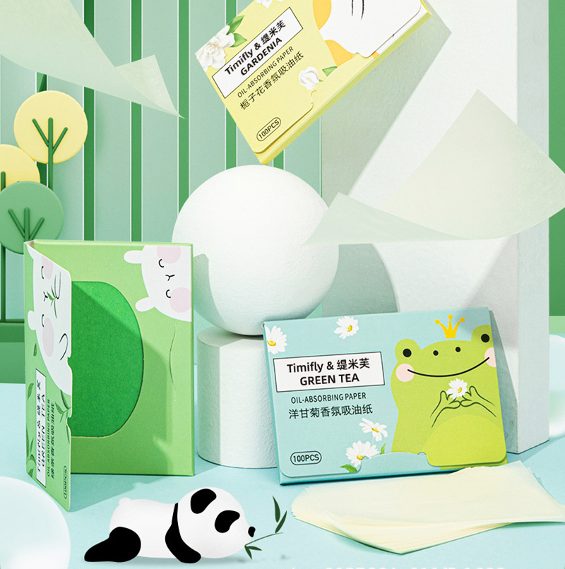 Skincare Oil Control - กระดาษซับน้ำมัน100ชิ้นสำหรับทำความสะอาดผิวหน้าและผู้ชายผู้หญิง