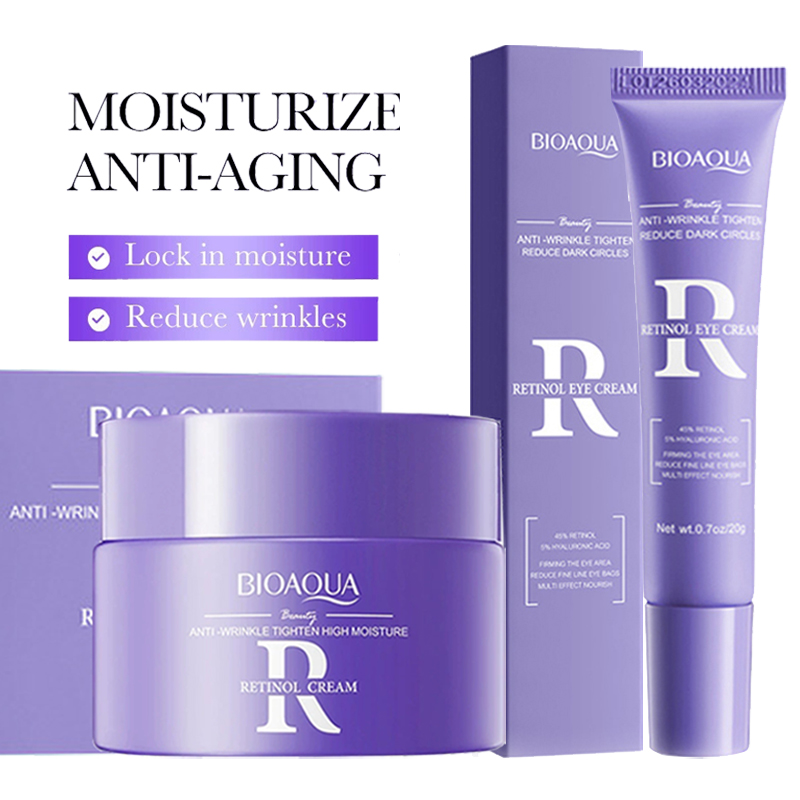 Skincare Oil Control - BIOAQUA เรตินอลชุดดูแลผิวครีมบำรุงผิวหน้าให้ความชุ่มชื้นต่อต้านริ้วรอยริ้วรอยความหมองคล้ำรอบดวงตาครีมขนาดเดินทางสกินแคร์