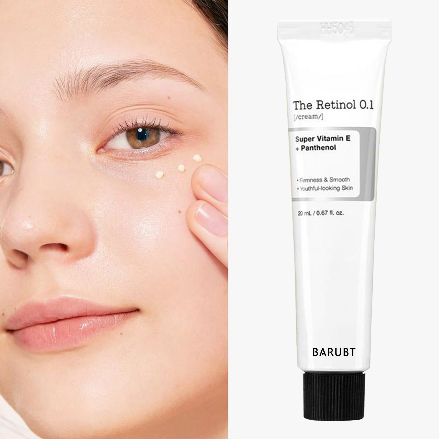 Skincare Retinol - ครีมเรตินอล 0.1% ครีมบำรุงรอบดวงตาและลำคอ ช่วยลดเลือนริ้วรอย กระชับผิว ด้วยการบำรุงด้วยเรตินอยด์