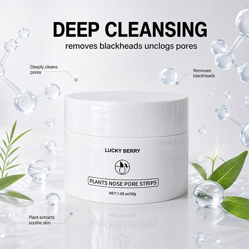 Skincare Oil Control - มาส์กโคลนขาวทำความสะอาดล้ำลึกสำหรับจมูก – มาส์กแบบลอกออกเพื่อทำความสะอาดรูขุมขนบริเวณทีโซน ควบคุมความมัน ดูแลสิวเสี้ยน และช่วยให้ผิวกระจ่างใสอย่างอ่อนโยน