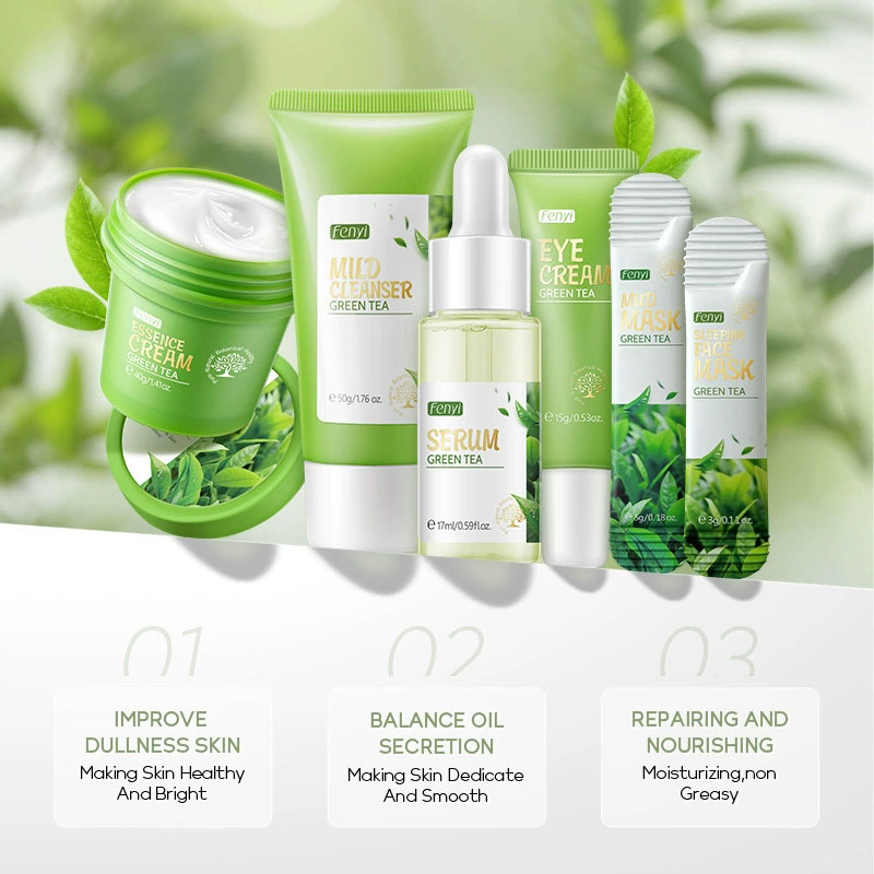 6 ชิ้น/กล่อง Skin Care ชุดชาเข - Skincare Oil Control บทวิจารณ์และราคา