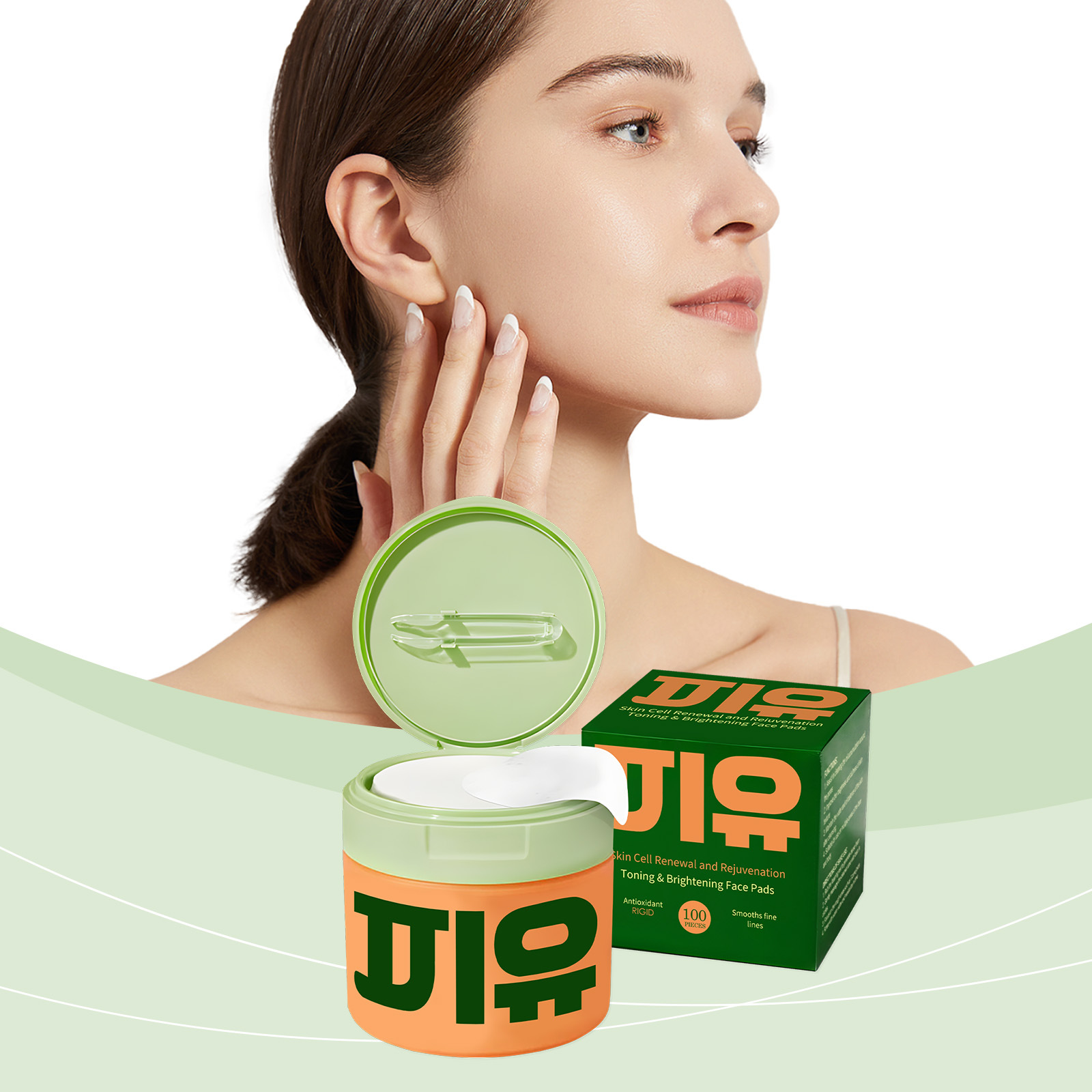 แผ่นสำลีเช็ดหน้าใบบัวบก ลดเลือ - Skincare Oil Control บทวิจารณ์และราคา